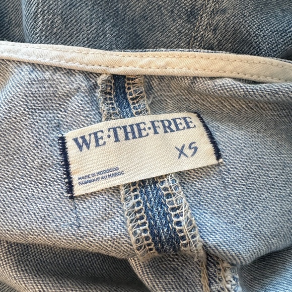 We The Free High Roller Jumpsuit in Light Wash | Size XS - Picture 12 of 14